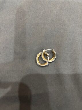 Vitaly Gold and Silver Stainless Steel Earrings